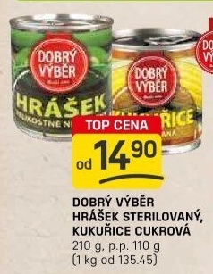 Zelenina konzervovaná Dobrý Výběr