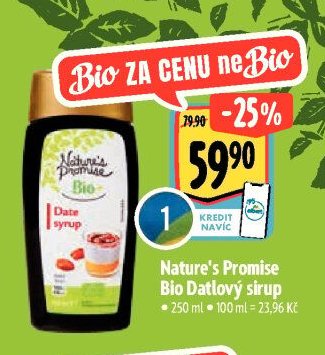 Nature's Promise Bio Datlový sirup