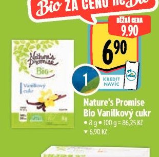 Nature's Promise Bio Vanilkový cukr