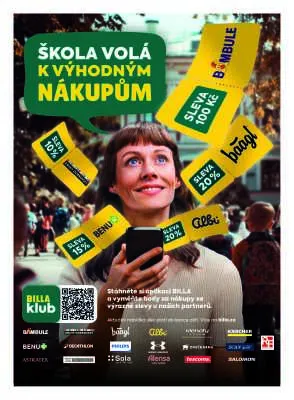 akční leták BILLA 3.9.2025-9.9.2025