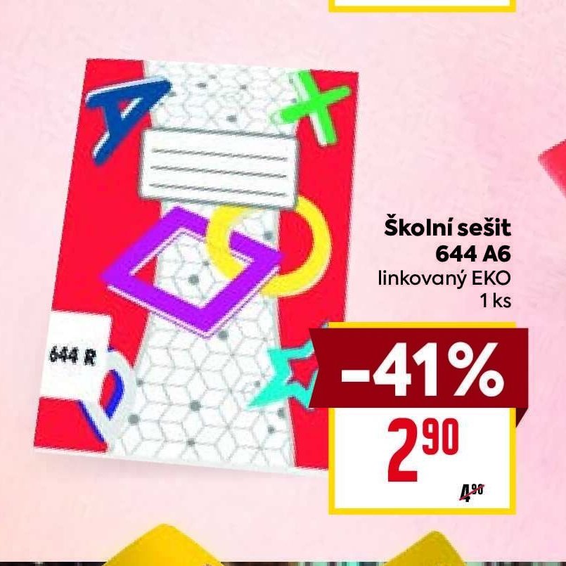 Školní sešit 644 A6