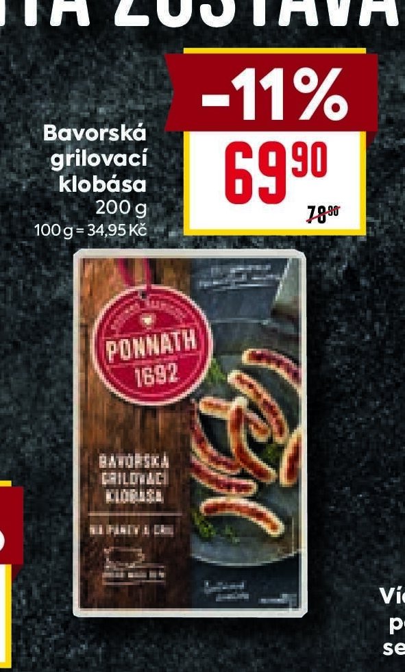 Bavorská grilovací klobása
