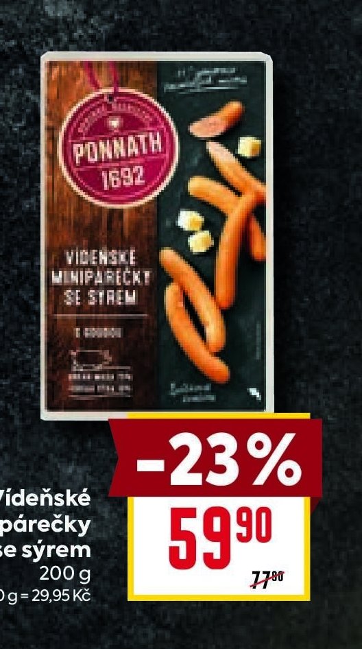 Vídeňské minipárečky se sýrem