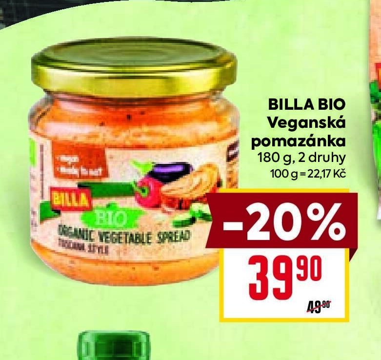 Billa Bio Organic Vegetable Spread