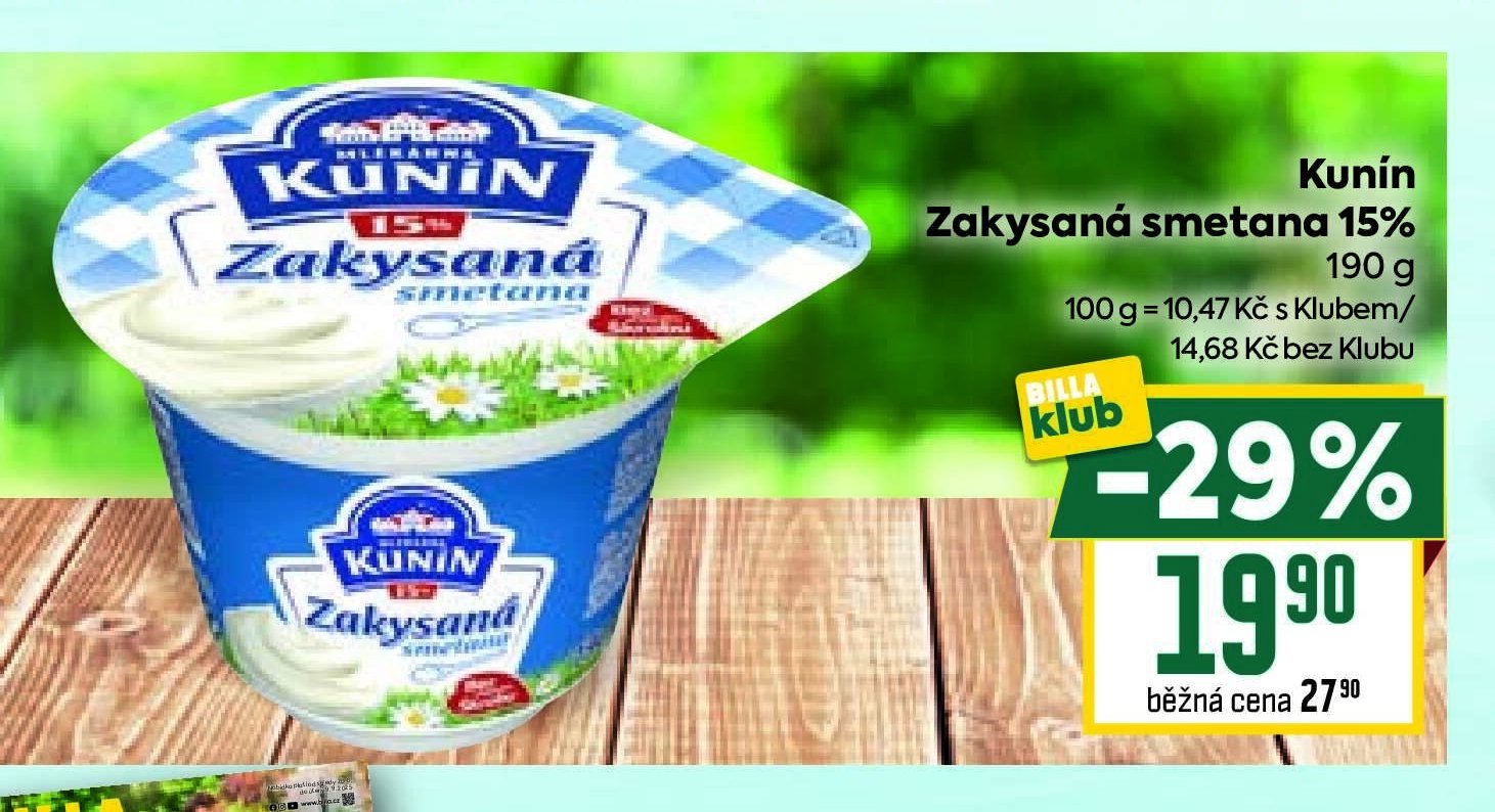 Kunín Zakysaná smetana