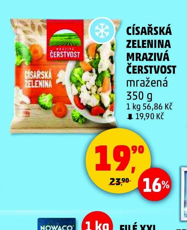 Císařská zelenina mražená Čerstvost