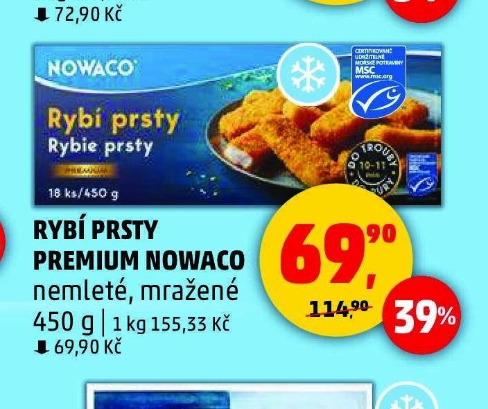 Rybí prsty Premium Nowaco