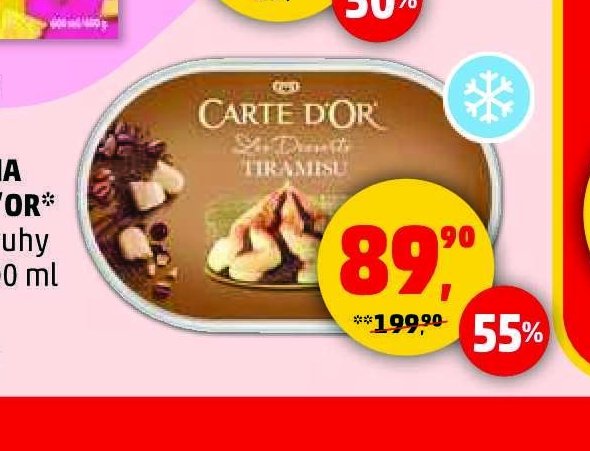 Zmrzlina Carte D'or