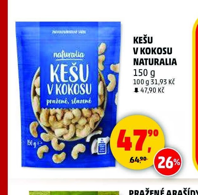KEŠU V KOKOSU NATURALIA