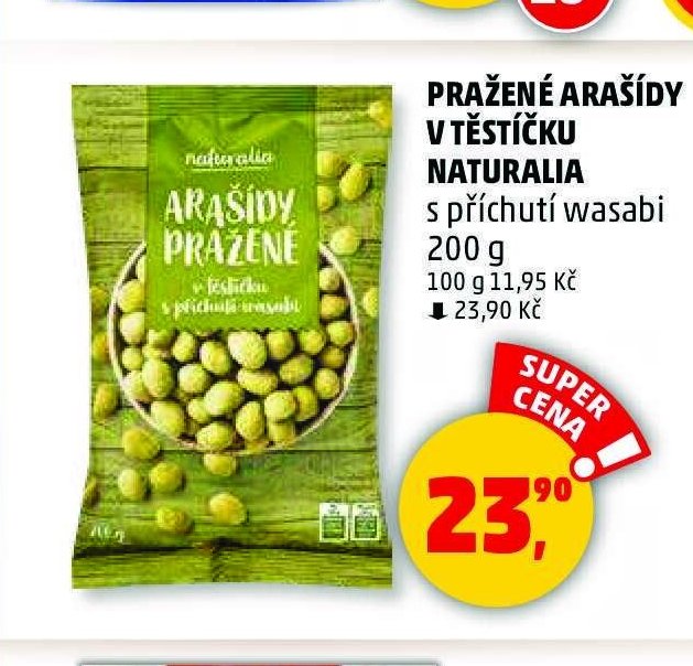 PRAŽENÉ ARAŠÍDY V TĚSTÍČKU NATURALIA