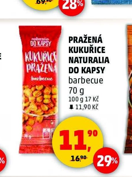 PRAŽENÁ KUKUŘICE NATURALIA DO KAPSY