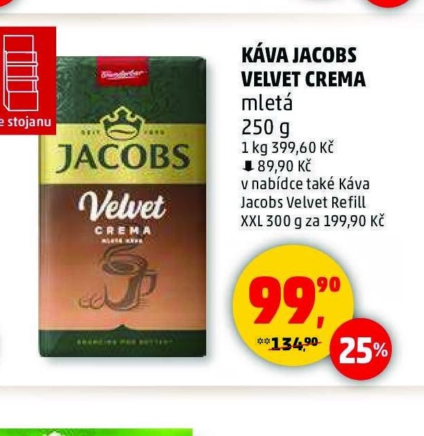 Káva Jacobs Velvet Crema