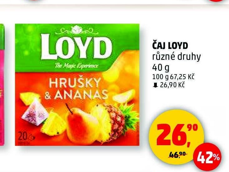 Čaj Loyd Hrušky & Ananas