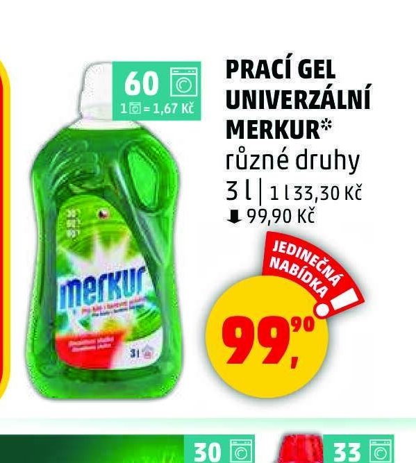 Prací gel Merkur
