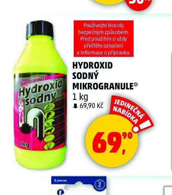Hydroxid sodný mikrogranule
