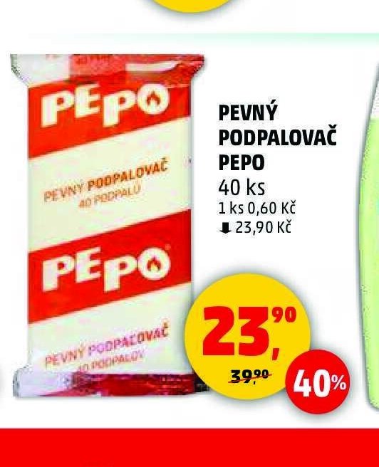 Pevný podpalovač Pepo