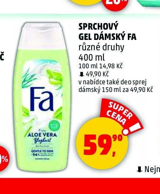 Sprchový gel dámský Fa