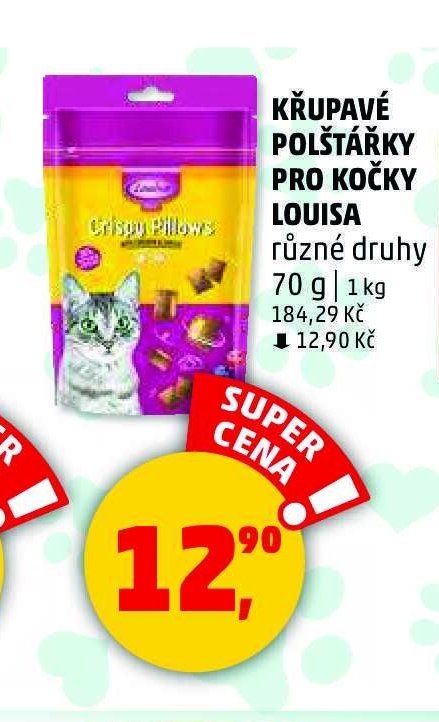 KŘUPAVÉ POLŠTÁŘKY PRO KOČKY LOUISA