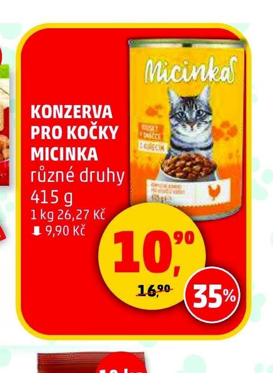 KONZERVA PRO KOČKY MICINKA