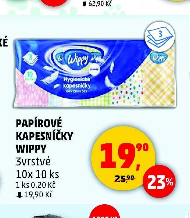 PAPÍROVÉ KAPESNÍČKY WIPPY