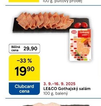 LE&CO Gothajský salám 100 g, balený