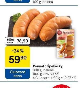 Ponnath Špekáčky 300 g, balené