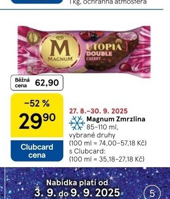 Magnum Zmrzlina 85-110 ml, vybrané druhy
