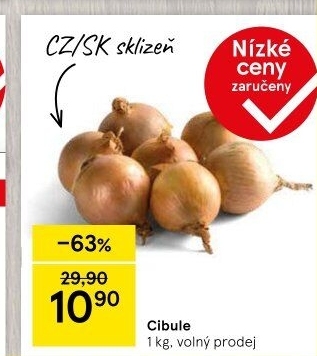 Cibule kuchyňská žlutá