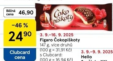 Čokopiškoty Figaro