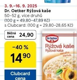 Kaše rýžová Dr. Oetker