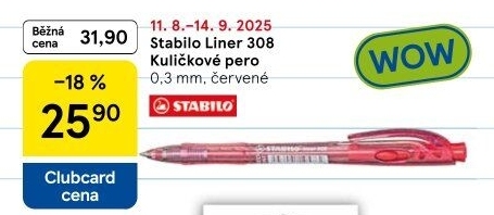 Kuličkové pero Liner Stabilo
