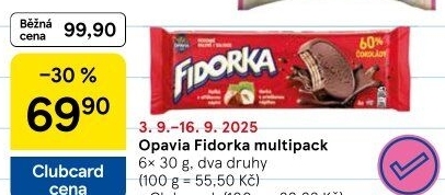 Oplatky Fidorka Opavia