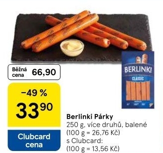 Párky Berlinki Morliny