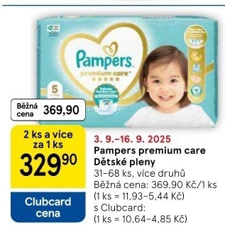 Pleny dětské Pampers Premium Care