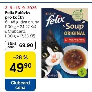 Polévka pro kočky Felix Purina