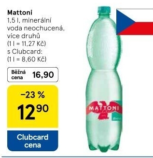 Přírodní voda Mattoni