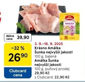 Šunka Amálka nejvyšší jakosti Krásno