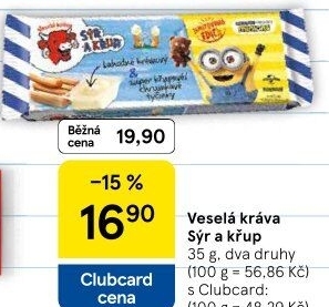 Sýr a křup Veselá kráva
