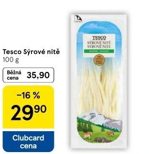 Sýrové nitě Tesco
