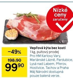 Vepřová kýta bez kosti