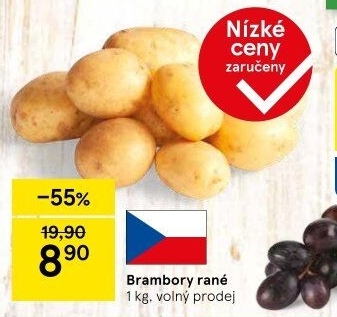 Brambory konzumní rané