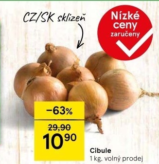 Cibule kuchyňská žlutá