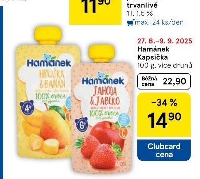 Kapsička ovocná Hamánek