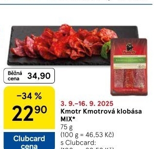 Kmotrova klobása mix Kmotr