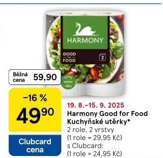 Kuchyňské utěrky 2vrstvé Good for Food Harmony