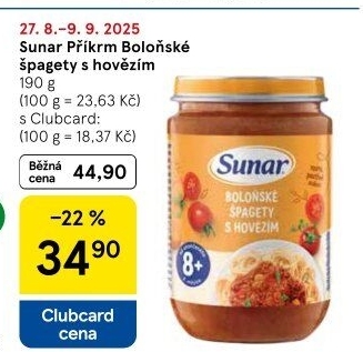 Masozeleninový příkrm Sunar