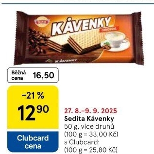 Oplatky Kávenky Sedita