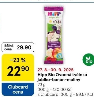 Ovocná tyčinka pro děti Bio HiPP