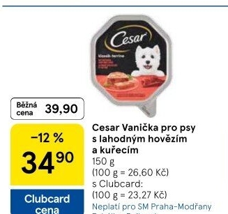 Paštika pro psy Cesar