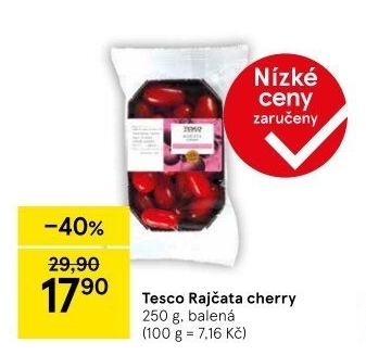 Rajčata cherry Tesco